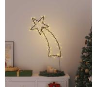 vidaXL Luces de Navidad Estrella Fugaz Silueta 115 LEDs blanco cálido