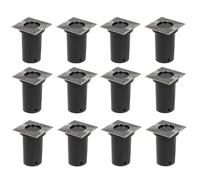 vidaXL Luces de suelo de exterior cuadradas 12 unidades