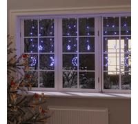 vidaXL Luces estrella y luna 138 LEDs azul con control remoto