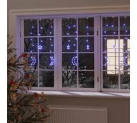 vidaXL Luces estrella y luna 345 LEDs azul con control remoto
