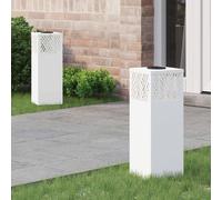 vidaXL Luz de camino LED solar 2 uds. Blanco Cálido 18 x 18 x 50 cm