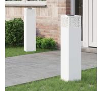 vidaXL Luz de camino LED solar 2 uds. Blanco Cálido 18 x 18 x 80 cm