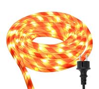 vidaXL Luz de Cuerda con 240 LED Cálido 10 m PVC, Diseño de Luz Creativo, Tiras de Luz Flexibles para Sala, Decoración de Jardín, Ambiente Interior, Decoración Estacional