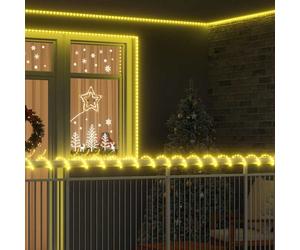 vidaXL Luz de cuerda con 2400 LED Cálido 100 m PVC