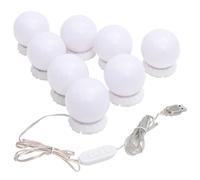 vidaXL Luz de espejo con 8 bombillas LED blanco cálido y blanco frío