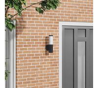 vidaXL Luz de pared exterior Negro 15 x 7,5 x 33 cm