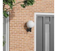 vidaXL Luz de pared exterior Negro 28 x 25 x 38 cm