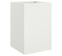vidaXL Maceta blanca de acero, 52x48x75 cm