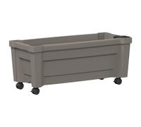 vidaXL Maceta Calypso con Ruedas PP Gris