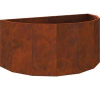vidaXL Maceta oxidada, 120 x 60 x 50 cm, acero resistente a la intemperie