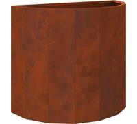 vidaXL Maceta oxidada, 60 x 30 x 50 cm, acero resistente a la intemperie