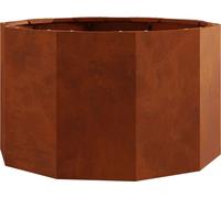 vidaXL Maceta oxidada, 60 x 60 x 35 cm, acero resistente a la intemperie