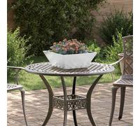 vidaXL Maceta para Jardín 5 pcs Plateado 40 x 40 x 15 cm
