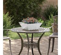 vidaXL Maceta para Jardín 5 pcs Plateado 40 x 40 x 15 cm
