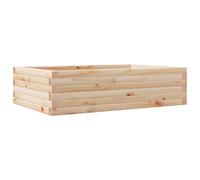 vidaXL Maceta para plantas, 90x60x23 cm, madera maciza de pino