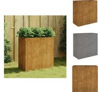 vidaXL Maceta para plantas de 40x80x80 cm, acero corten - Macetas y jardineras
