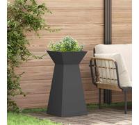 vidaXL Maceta Pilar Negro 35 x 35 x 73 cm