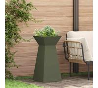 vidaXL Maceta Pilar Oliva 35 x 35 x 73 cm
