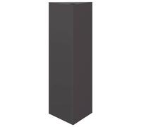 vidaXL Maceta triangular negra de acero, 30x26x75 cm