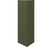 vidaXL Macetas para plantas, 2 unidades, color verde oliva, triangulares, de 30x26x75 cm, de acero