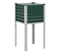 Vidaxl macetero de acero para plantas y flores de exterior. 45 cm