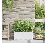 vidaXL Macetero de Jardín 2 pcs 80 x 40 x 37,5 cm Plástico