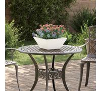 vidaXL Macetero de Jardín 5 uds. Blanco 35 x 35 x 15 cm