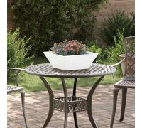 vidaXL Macetero de Jardín 5 uds. Blanco 40 x 40 x 15 cm