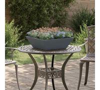 vidaXL Macetero de Jardín 5 uds. Gris antracita 50 x 50 x 15 cm