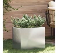 vidaXL Macetero de Jardín Acero Galvanizado 50 x 32 x 40 cm