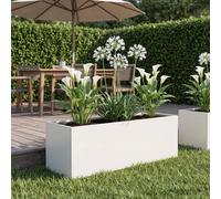 vidaXL Macetero de Jardín Blanco 40 x 20 x 20 cm
