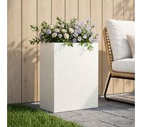 vidaXL Macetero de Jardín Blanco 40 x 20 x 50 cm
