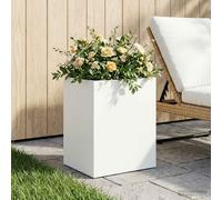 vidaXL Macetero de Jardín Blanco 40 x 30 x 50 cm