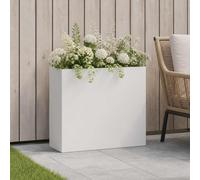 vidaXL Macetero de Jardín Blanco 50 x 20 x 40 cm