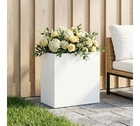 vidaXL Macetero de Jardín Blanco 50 x 30 x 50 cm