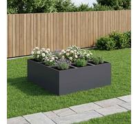 vidaXL Macetero de Jardín Gris antracita 100 x 100 x 30 cm