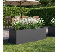 vidaXL Macetero de Jardín Gris antracita 80 x 30 x 30 cm