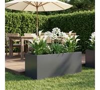 vidaXL Macetero de Jardín Gris antracita 80 x 40 x 40 cm