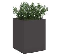 vidaXL Macetero de Jardín Negro 32 x 32 x 40 cm Acero Laminado en frío