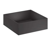 vidaXL Macetero de Jardín Negro 60 x 60 x 20 cm Acero Laminado en frío