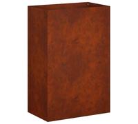 vidaXL Macetero de Jardín Oxidado 50 x 40 x 75 cm Acero Oxidado, Maceta Moderna para jardín y terraza, Rectangular, Resistente al Clima, Ideal para Flores y Plantas