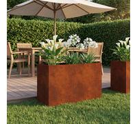vidaXL Macetero de Jardín Oxidado 80 x 30 x 40 cm Acero Oxidado