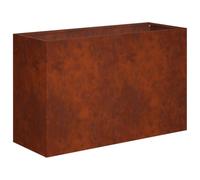 vidaXL Macetero de Jardín Oxidado 80 x 30 x 40 cm Acero Oxidado