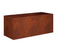 vidaXL Macetero de Jardín Oxidado 80 x 40 x 40 cm Acero Oxidado