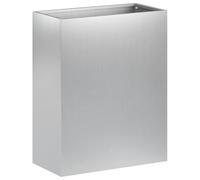 vidaXL Macetero de Jardín Plateado 40 x 20 x 40 cm Acero Galvanizado