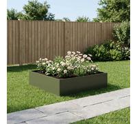 vidaXL Macetero de Jardín Verde oliva 100 x 100 x 30 cm