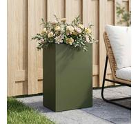 vidaXL Macetero de Jardín Verde oliva 50 x 30 x 75 cm