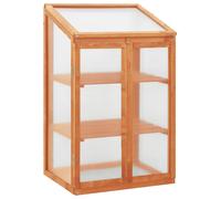 vidaXL Madera de Abeto Invernadero 60x45x100 cm Jardinero Plantas Patio Jardín Color Gris, orange, y mas