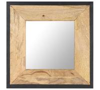 vidaXL Madera Maciza de Mango Espejo Pared Maquillaje Pasillo Adorno Dimensiones 50 x 50 cm, 80 x 50 cm, 110 x 50 cm