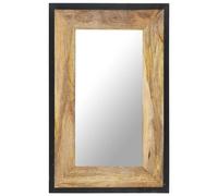 vidaXL Madera Maciza de Mango Espejo Pared Maquillaje Pasillo Adorno Dimensiones 50 x 50 cm, 80 x 50 cm, 110 x 50 cm